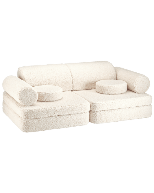 Wigiwama - Wigiwama Cream White Settee - Childrens Room,Kids Decor,Nursery Decor,Play sofa,Wigiwama,Wigiwama Cream White Settee